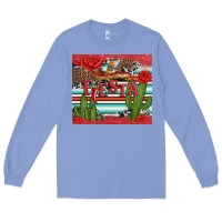 Colony Blue fiesta with pepper Long Sleeve Tee - Artiststas
