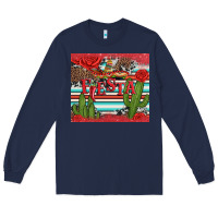 Navy fiesta with pepper Long Sleeve Tee - Artiststas