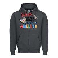 Smoke autism it's not a disability it's a different abil Zipper Hoodie - MaliasSmallBusiness