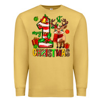 Antique Gold my first christmas reindeer Premium Sweatshirt - MaliasSmallBusiness