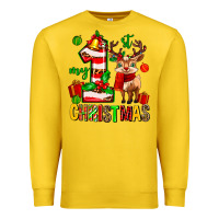 Lemon my first christmas reindeer Premium Sweatshirt - MaliasSmallBusiness