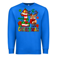 True Royal my first christmas reindeer Premium Sweatshirt - MaliasSmallBusiness