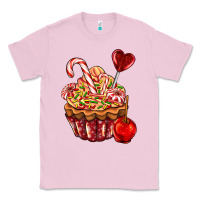 Bubblegum Pink Christmas candy cupcake Classic Tee - AdoDesignShop