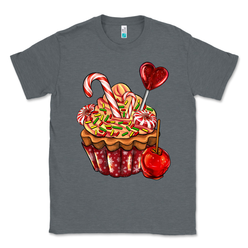 Christmas Candy Cupcake Classic Tee by AdoDesignShop | Teevron