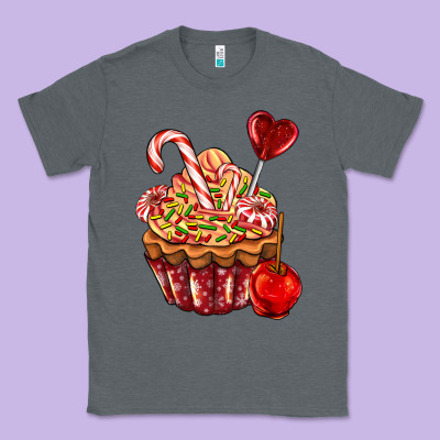 Christmas Candy Cupcake Classic Tee Designed By Adodesignshop