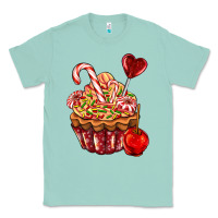 Seafoam Christmas candy cupcake Classic Tee - AdoDesignShop