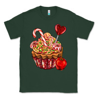Sports Green Christmas candy cupcake Classic Tee - AdoDesignShop