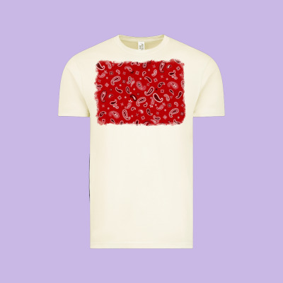 Bandana Background Vintage Tee Designed By Adodesignshop