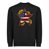 Black western 4th of july star Heavyweight Sweatshirt - HRA Design Shop