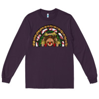 Plum reindeer rainbow christmas Long Sleeve Tee - AdoDesignShop