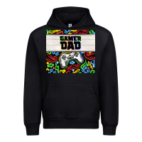 Black gamer dad Urban Hoodie - TumblerDesignByShophia