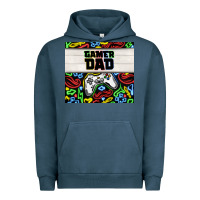 Pigment Midnight Navy gamer dad Urban Hoodie - TumblerDesignByShophia