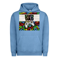 Pigment Pebble Blue gamer dad Urban Hoodie - TumblerDesignByShophia