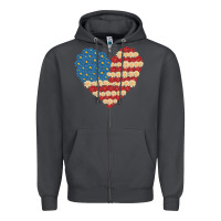 Smoke american heart flag Zipper Hoodie - MaliasSmallBusiness
