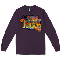 Plum trick or treat white Long Sleeve Tee - JahusDesignShop