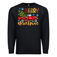 Black merry christmas truck Premium Sweatshirt - MaliasSmallBusiness