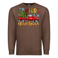 Chestnut merry christmas truck Premium Sweatshirt - MaliasSmallBusiness