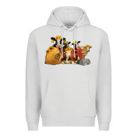 Dove Grey farm animals with sunflower headbands Premium Hoodie - Jasminsmagicworld