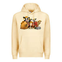 Pina Colada farm animals with sunflower headbands Premium Hoodie - Jasminsmagicworld