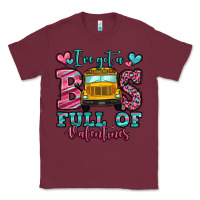 Burgundy i've got a bus full of valentines school bus Classic Tee - Jasminsmagicworld