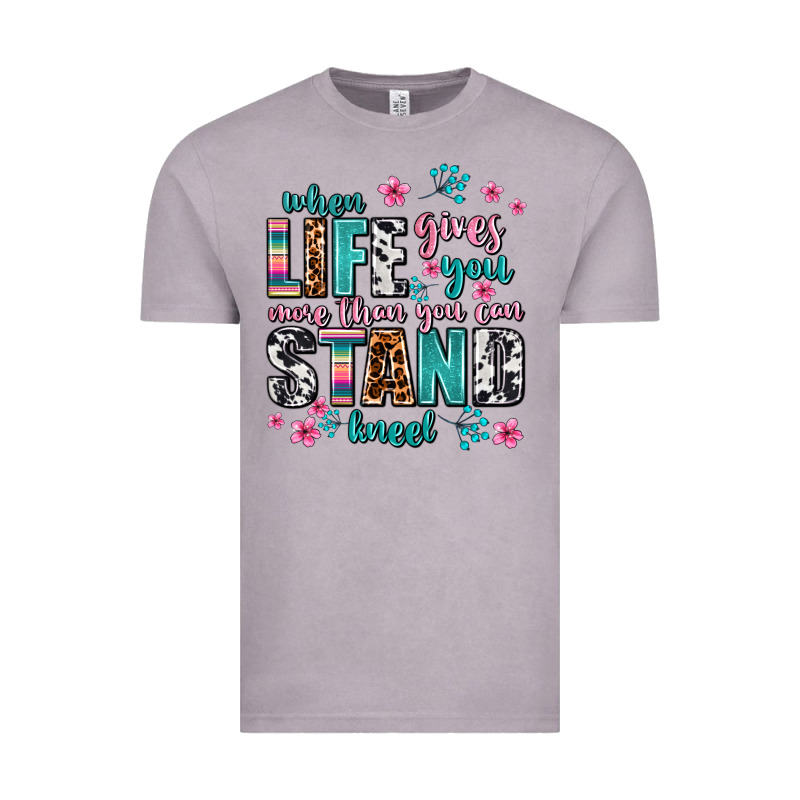 When Life Gives You More Than You Can Stand Kneel Vintage Tee by AdoDesignShop | Teevron