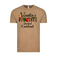 Vintage Coffee santa's favorite student assistant Vintage Tee - AdoDesignShop