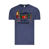 Vintage Denim santa's favorite student assistant Vintage Tee - AdoDesignShop