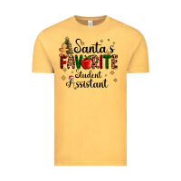 Vintage Mustard santa's favorite student assistant Vintage Tee - AdoDesignShop