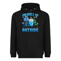 Black snuggle up gnomies it's cold outside Heavyweight Hoodie - MaliasSmallBusiness
