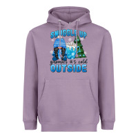 Lavender snuggle up gnomies it's cold outside Heavyweight Hoodie - MaliasSmallBusiness