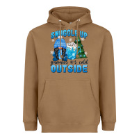 Toasted Coconut snuggle up gnomies it's cold outside Heavyweight Hoodie - MaliasSmallBusiness