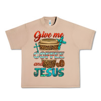Burro give me coffee and jesus Urban Heavy Tee - BundleAndBundleShop