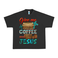 Pigment Black give me coffee and jesus Urban Heavy Tee - BundleAndBundleShop