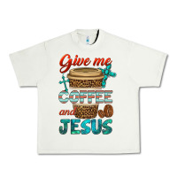 Pistachio give me coffee and jesus Urban Heavy Tee - BundleAndBundleShop