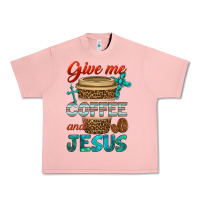Salmon give me coffee and jesus Urban Heavy Tee - BundleAndBundleShop