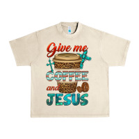 Sandshell give me coffee and jesus Urban Heavy Tee - BundleAndBundleShop