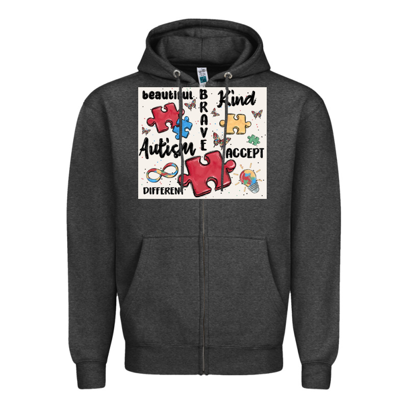Autism Zipper Hoodie by MaliasSmallBusiness | Teevron