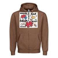 Chestnut autism Zipper Hoodie - MaliasSmallBusiness