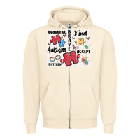 Sandshell autism Zipper Hoodie - MaliasSmallBusiness