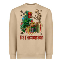Mushroom Skeleton tis the season Heavyweight Sweatshirt - FaDigitalArtStudio