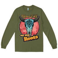 Army Green blame it all on my roots black Long Sleeve Tee - JahusDesignShop