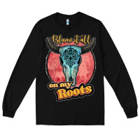 Black blame it all on my roots black Long Sleeve Tee - JahusDesignShop