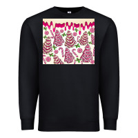 Black pink christmas tree cakes Premium Sweatshirt - MaliasSmallBusiness