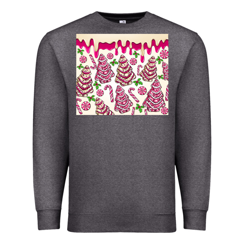 Pink Christmas Tree Cakes Premium Sweatshirt by MaliasSmallBusiness | Teevron