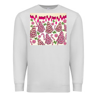 Dove Grey pink christmas tree cakes Premium Sweatshirt - MaliasSmallBusiness