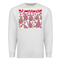 Oatmeal Heather pink christmas tree cakes Premium Sweatshirt - MaliasSmallBusiness