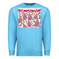 Ocean Blue pink christmas tree cakes Premium Sweatshirt - MaliasSmallBusiness