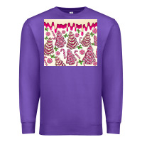 Purple pink christmas tree cakes Premium Sweatshirt - MaliasSmallBusiness