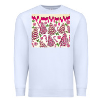 White pink christmas tree cakes Premium Sweatshirt - MaliasSmallBusiness