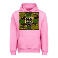 Fuchsia Pink dad daily affirmations Urban Hoodie - TumblerDesignByShophia